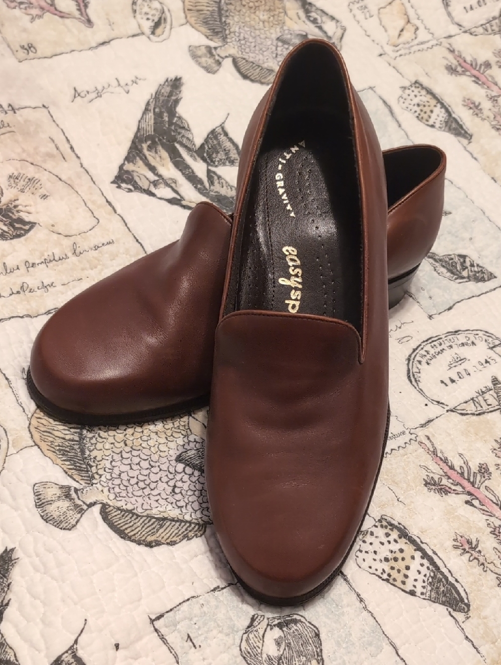 Easy Spirit  Brown Slip-On Loafers